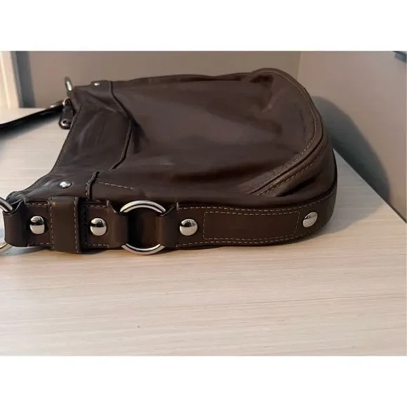Coach Leather Hobo Shoulder Bag/Purse #L0920-F14707, Brown - Picture 15 of 15